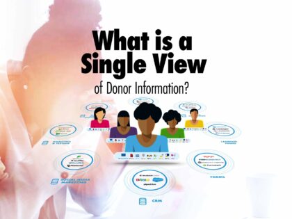 What is a single donor view of information?