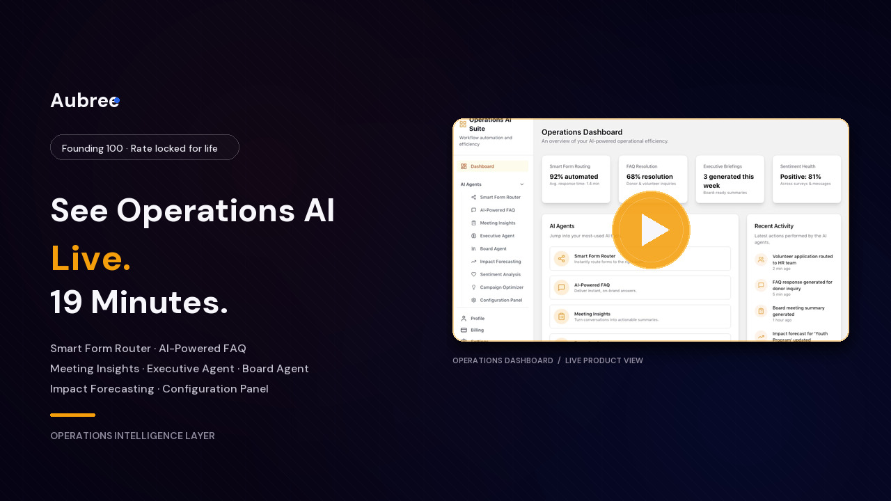 Watch the Operations AI demo